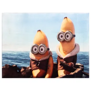 فرش ماشینی جانگل مدل Minion کد 3d-R16