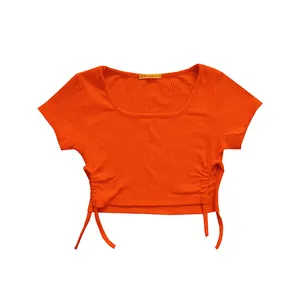 کراپ‌تاپ آستین کوتاه زنانه مدل بغل بند