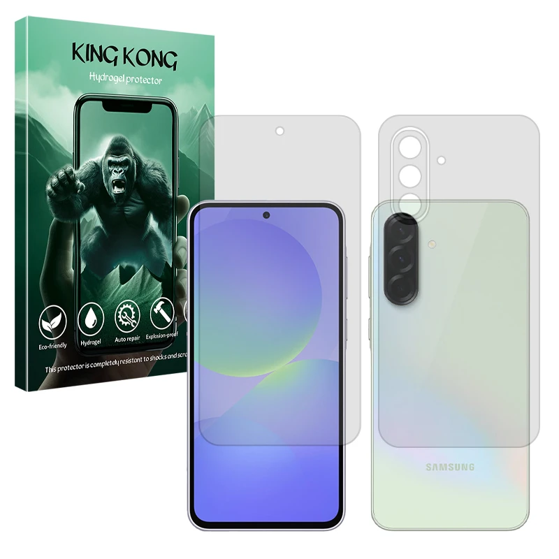 محافظ صفحه نمایش مات کینگ کونگ مدل Tough مناسب برای گوشی موبایل سامسونگ Galaxy A36 به همراه محافظ پشت گوشی