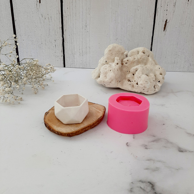 قالب شمع طرح شش ضلعی