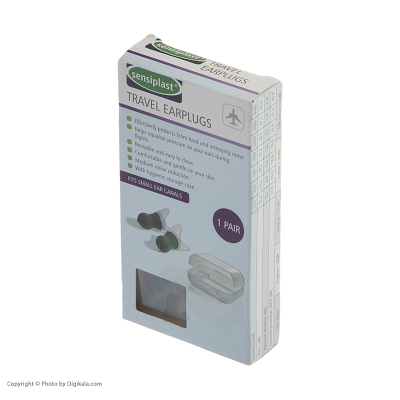 محافظ گوش سنسی پلاست مدل Travel Earplugs کد 331878-1907