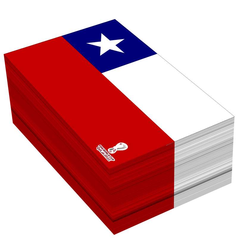 کاغذ یادداشت مستر راد مدل جام جهانی قطر طرح پرچم شیلی کد 1003