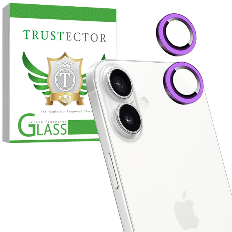 محافظ لنز دوربین شیشه‌ای تراستکتور مدل SHLZT مناسب برای گوشی موبایل اپل iPhone 16
