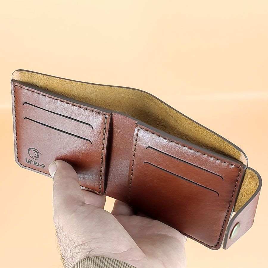کیف پول مردانه خانه چرم آنا مدل 33122 -  - 8
