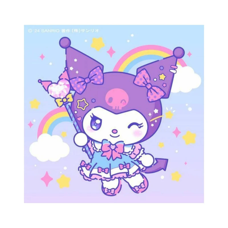 استیکر پارچه و لباس پاد آفرین مدل کارتونی کورومی kuromi کد 387