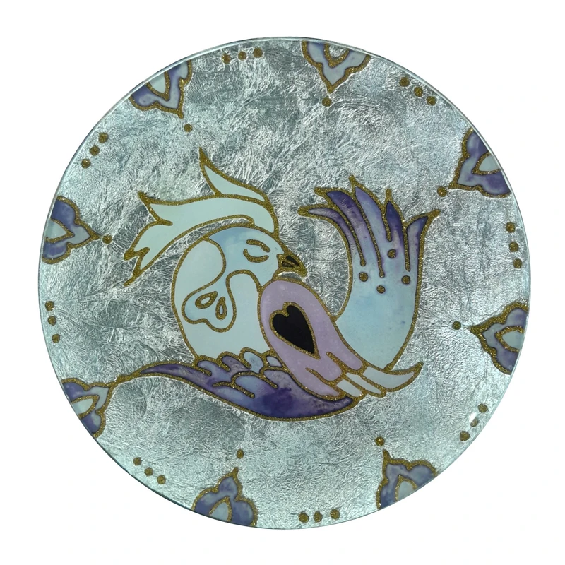 تابلو طلاکوب مدل پرنده 9887