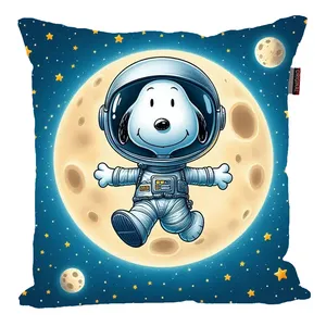 کوسن پاد آفرین مدل کارتونی اسنوپی کد PK301558 سایز 30*30 سانتی متر