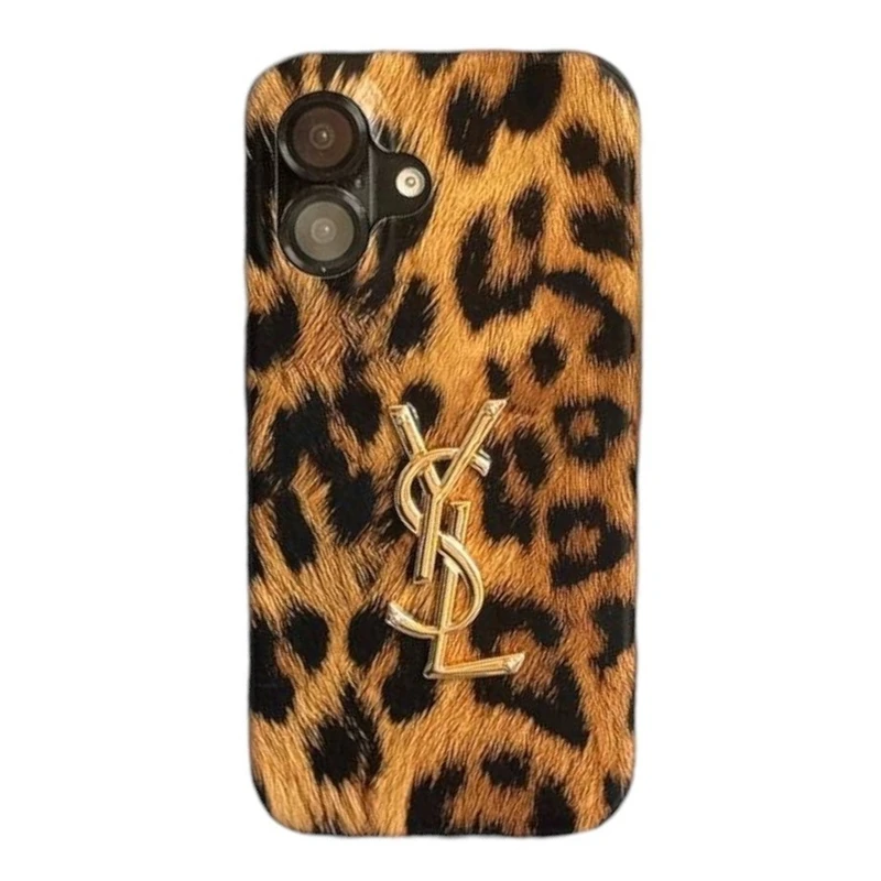 کاور فانتزی طرح پلنگی YSL مناسب برای گوشی موبایل اپل IPHONE 16