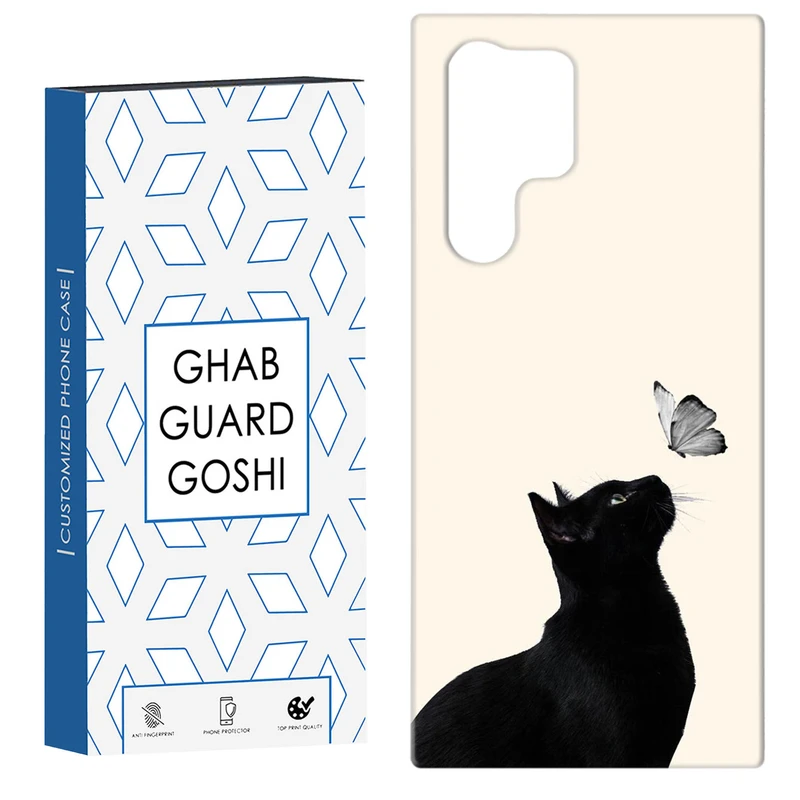 کاور قاب گارد گوشی طرح گربه کد Dimo-316 مناسب برای گوشی موبایل سامسونگ Galaxy S22 ULTRA