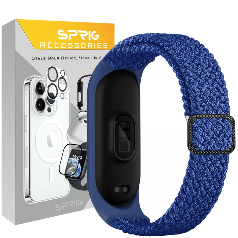 بند اسپریگ مدل Braided Solo مناسب برای ساعت هوشمند شیائومی Mi band 6/7