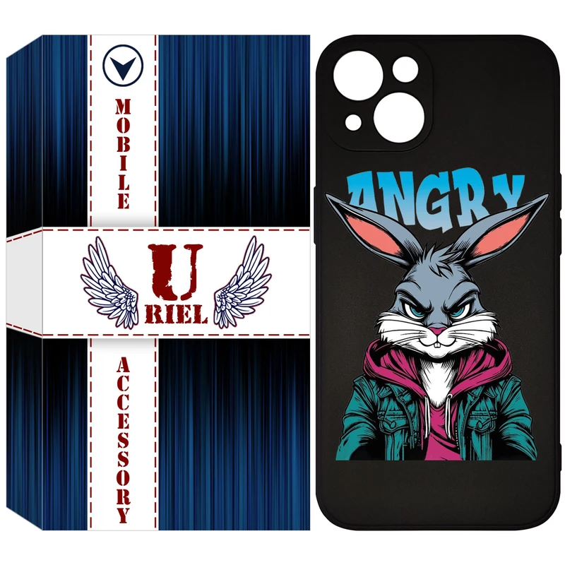 کاور یوریل قاب مدل KSH کد 51 طرح خرگوش مناسب برای گوشی موبایل اپل iPhone 13