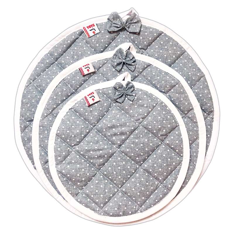 ست دم کنی 3 تکه صبا طرح خالدار کد 127