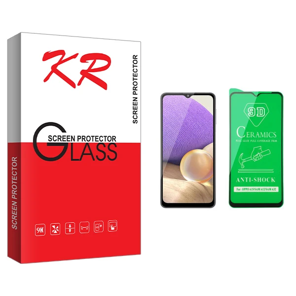 محافظ صفحه نمایش سرامیکی کی آر مدل +HD مناسب برای گوشی موبایل سامسونگ Galaxy A32
