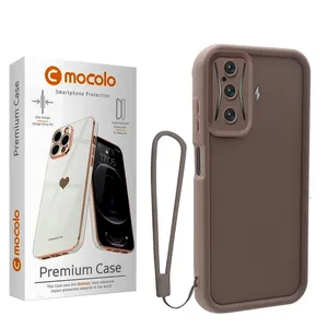 کاور موکولو مدل Silicone Puffer Strap مناسب برای گوشی موبایل شیائومی Poco F4 GT به همراه بند آویز