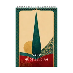 دفتر طراحی 40 برگ سیمی نشر رف مدل سرو کد A4-67