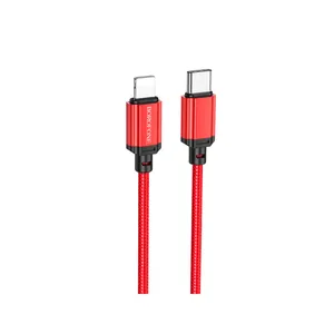 کابل تبدیل USB-C به لایتنینگ بروفون مدل BX68 20W طول 1 متر