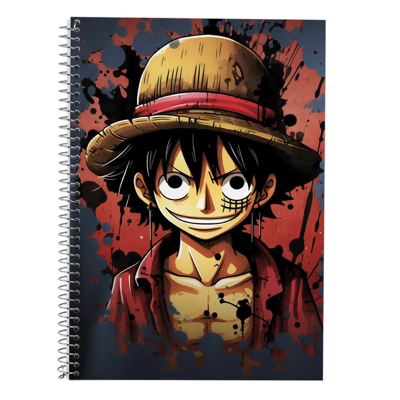 دفتر زبان 50 برگ مدوپد مدل سه خط طرح وان پیس One Piece کد DF11523