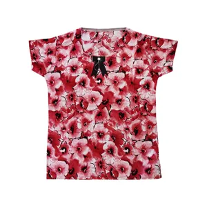 بلوز آستین کوتاه زنانه مدل نخی گل دار کد 140108