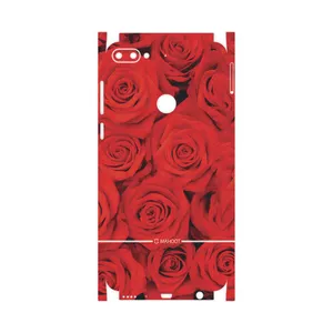 MAHOOT Red-Flower-FullSkin Cover Sticker for HTC Desire 12 Plus