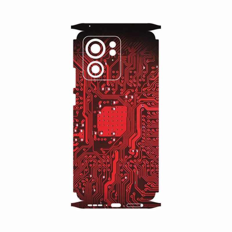 برچسب پوششی ماهوت مدل Red_Printed_Circuit_Board-FullSkin مناسب برای گوشی موبایل موتورولا Edge 40