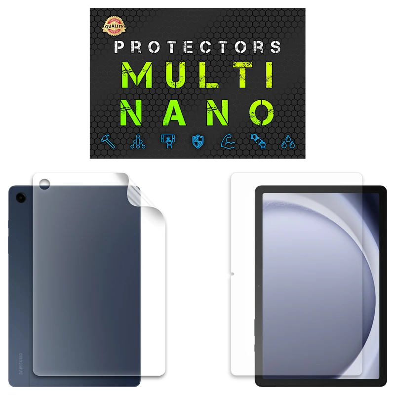 محافظ صفحه نمایش آنتی رفلکس مولتی نانو مدل X-SFB مناسب برای تبلت سامسونگ Galaxy Tab A9 Plus به همراه محافظ پشت