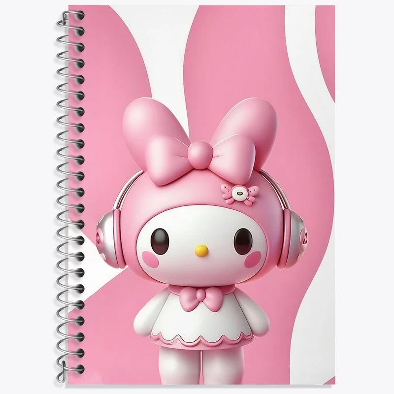 دفتر زبان 50 برگ خندالو مدل سه خط طرح ملودی کد N4814