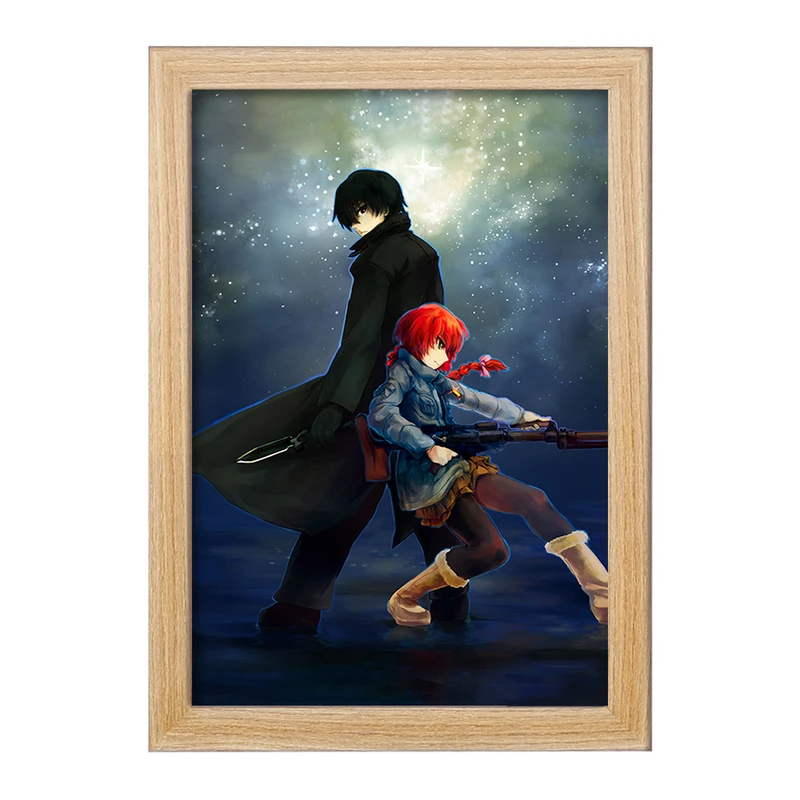 تابلو خندالو مدل انیمه تاریکتر از سیاهی Darker Than Black  کد 23461