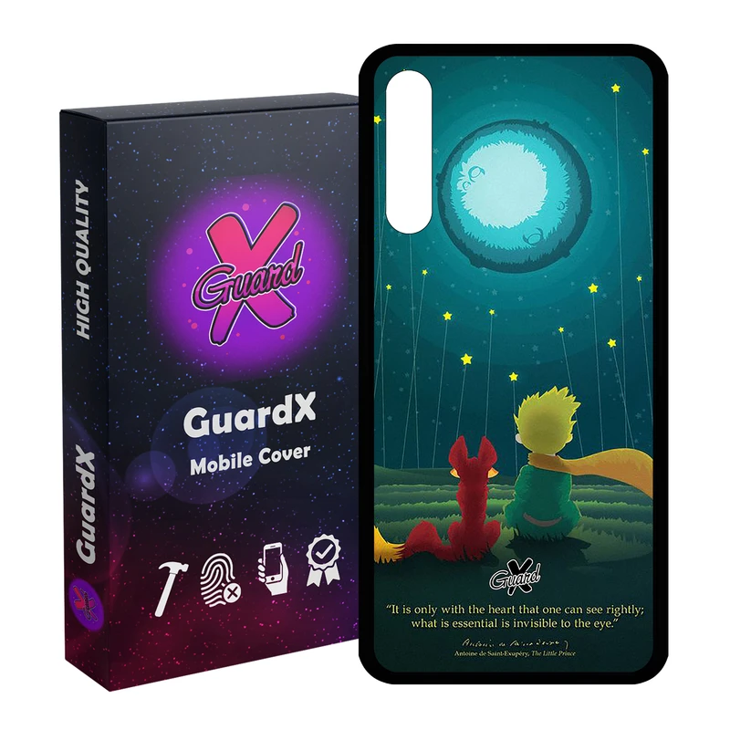 کاور گارد ایکس طرح Little Prince مدل Glass1000153 مناسب برای گوشی موبایل هوآوی Y8P / P Smart S