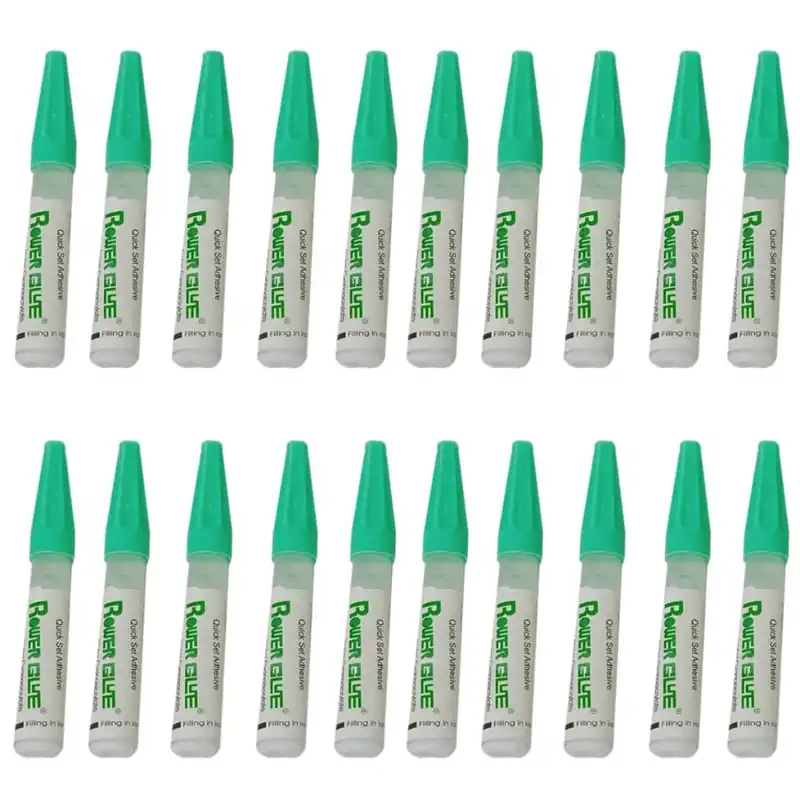 چسب قطره ای مدل پاورگلو وزن 2 گرم مجموعه 20 عددی