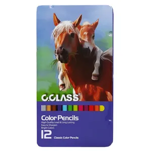 مداد رنگی 12 رنگ سی.کلاس طرح اسب کد 135131