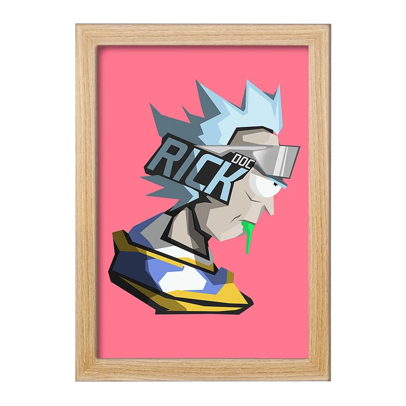 تابلو خندالو مدل انیمیشن ریک و مورتی Rick and Mort کد 26394