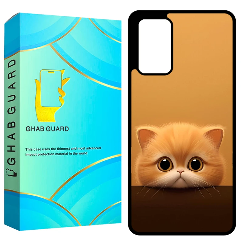 کاور قاب گارد طرح گربه مدل GCHPA72 مناسب برای گوشی موبایل سامسونگ Galaxy A72 4G