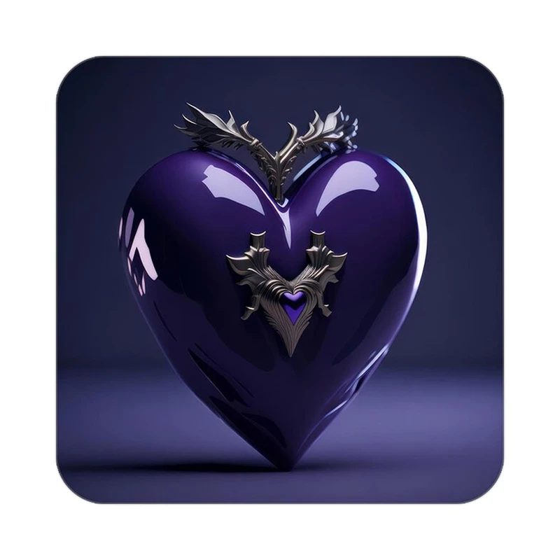 زیر لیوانی کاکتی مدل عاشقانه کد mp13047