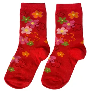 جوراب دخترانه سانتاگوستینو مدل 387368 گل گلی