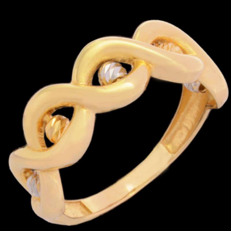 انگشتر طلا 18 عیار زنانه طلای مستجابی مدل آوا گوی البرنادو کد M52