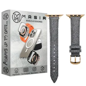 Masir shiny woxen Strap suitable for Apple Watch Series 1/2/3/4/5/6/7/8/9/SE/ULTRA/ULTRA 2 42/44/45/49mm
