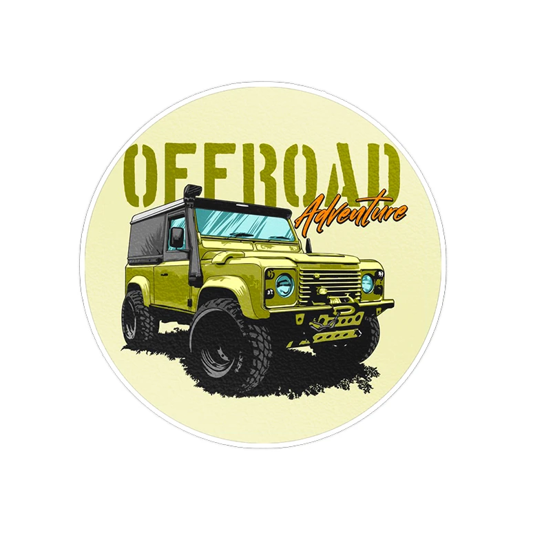 استیکر لپ تاپ ماسا دیزاین طرح OFF ROAD مدل STK945
