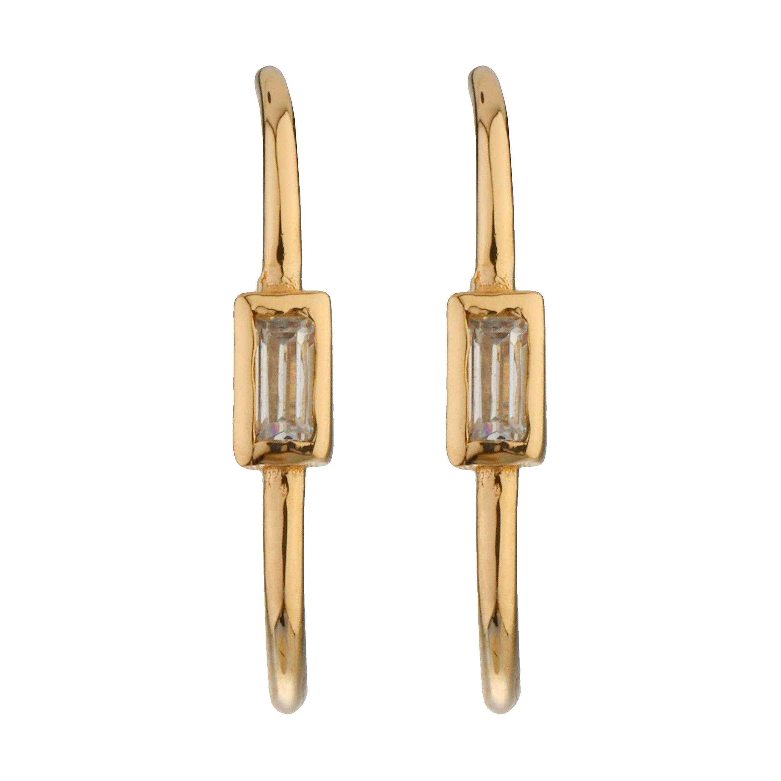 گوشواره طلا 18 عیار زنانه پرسته مدل WE681