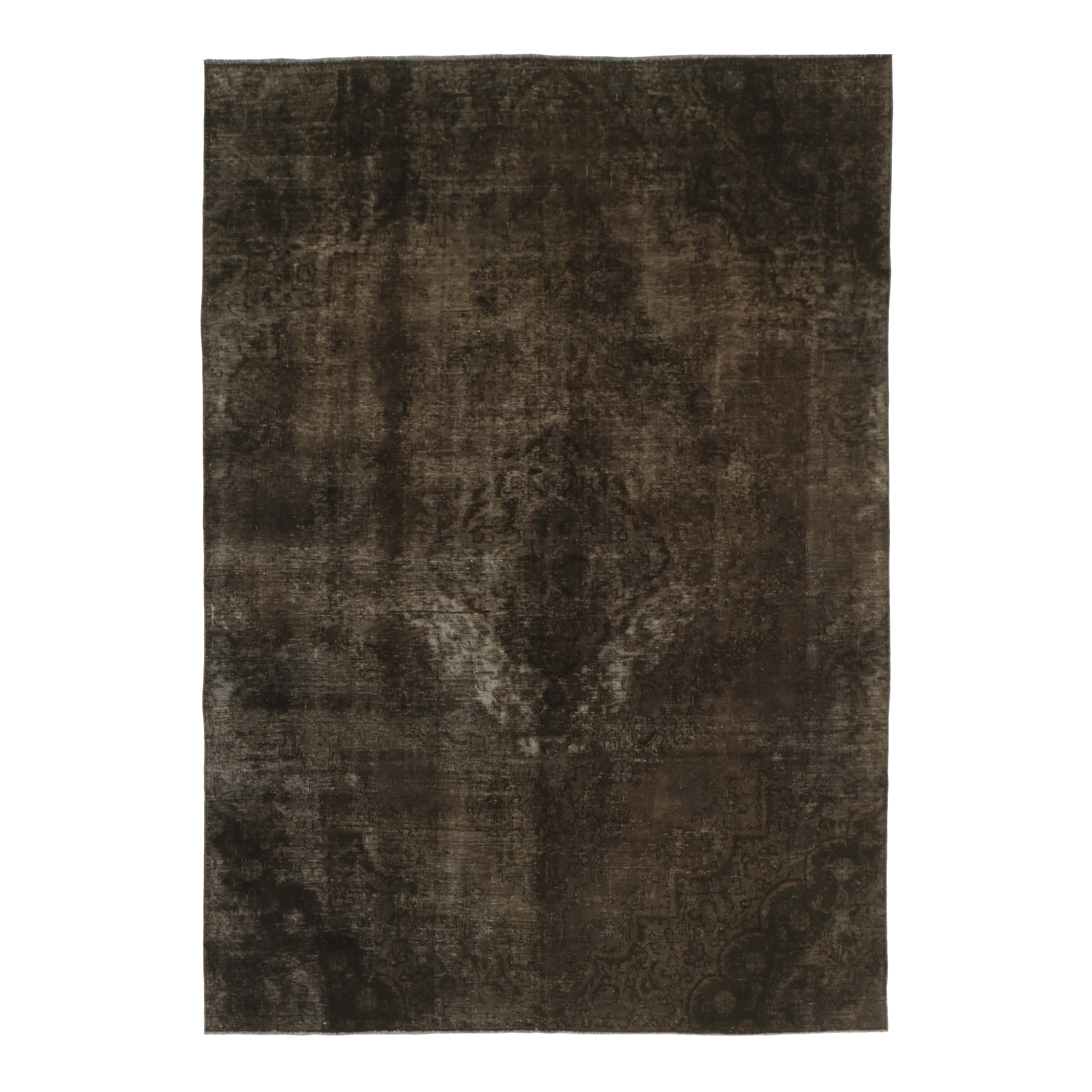 فرش دستبافت رنگ شده شش و نیم متری طرح وینتیج کد 538614