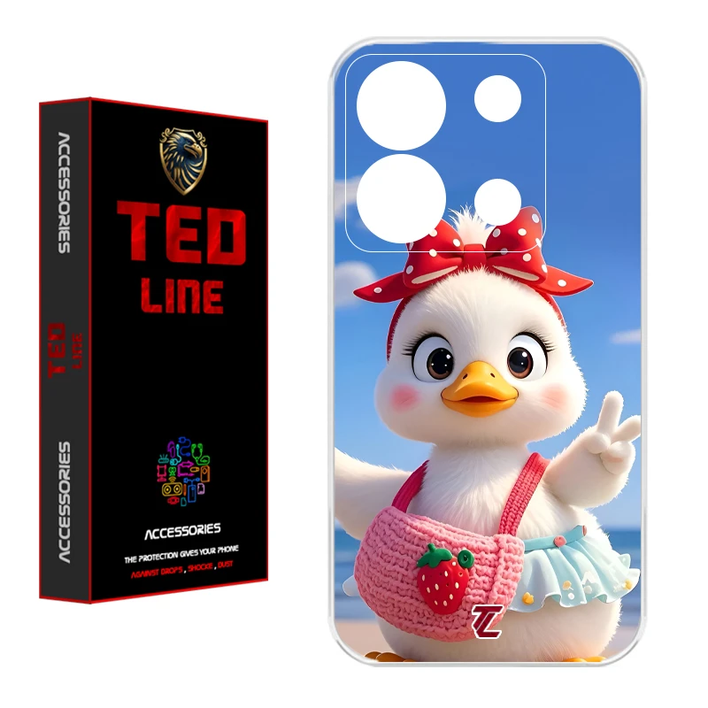کاور تدلاین طرح اردک کد 1186 مناسب برای گوشی موبایل شیائومی Redmi Note 13 Pro 5G / Poco X6
