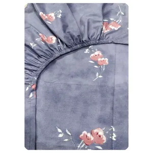 ملحفه کتان نخ رزین تاژ مدل ایزابل دو نفره سایز 200x160 سانتی‌متر