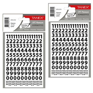 برچسب تانکس مدل اعداد لاتین کد TC574 بسته 2 عددی