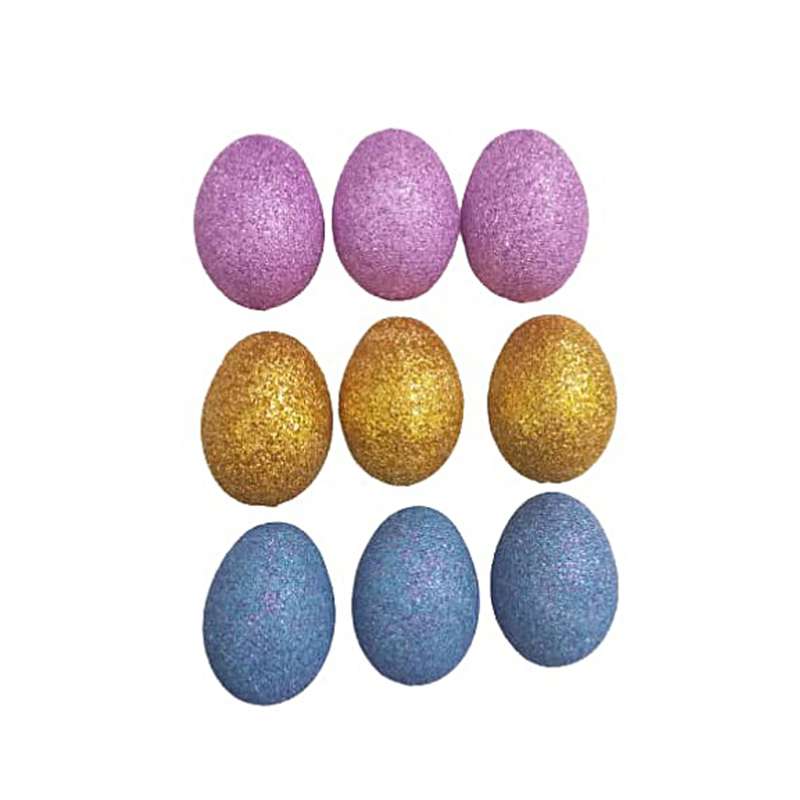 تخم مرغ تزیینی مدل اکلیلی گلسین کد 312 بسته 9 عددی