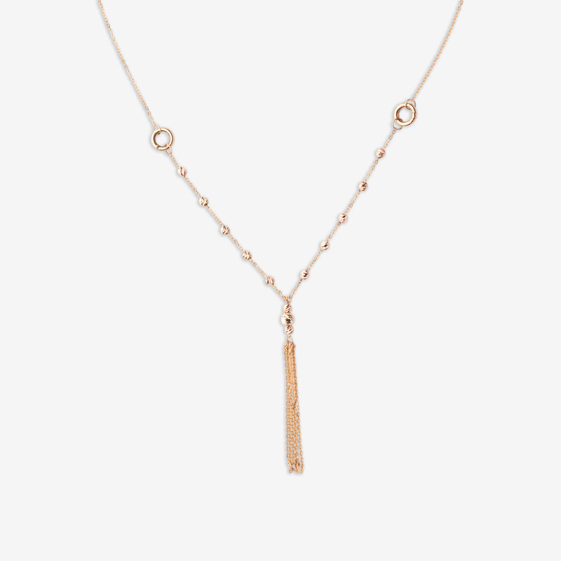 گردنبند طلا 18 عیار زنانه با زنجیر البرنادو گلدم مدل 2PE145001