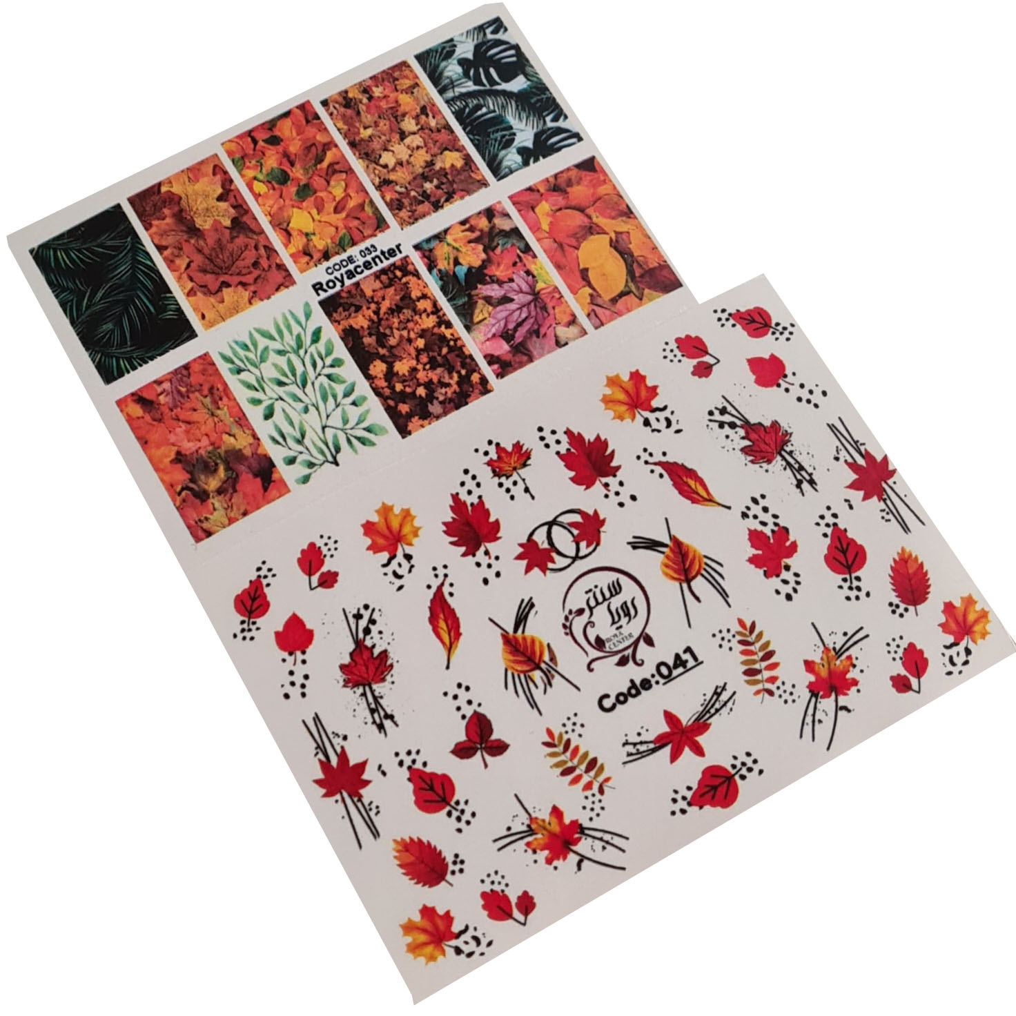 برچسب لنز ناخن رویاسنتر مدل 3341مجموعه 2 عددی