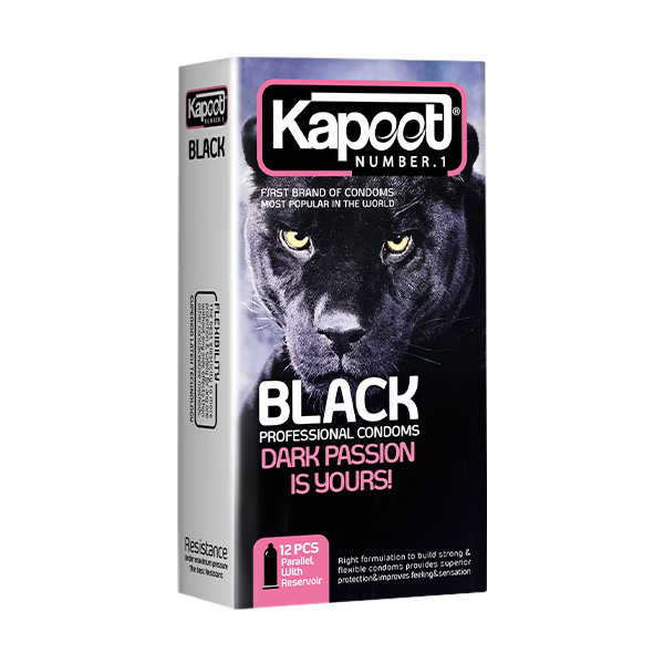 کاندوم کاپوت مدل Black Ultra Safe مجموعه 2 عددی کاندوم کاپوت مدل Black Ultra Safe مجموعه 2 عددی