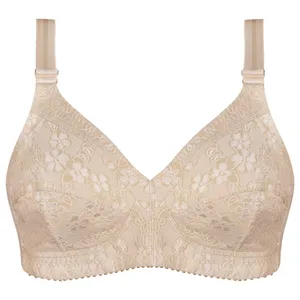 سوتین زنانه ماییلدا مدل گیپور گلدار بدون فنر کد 5038