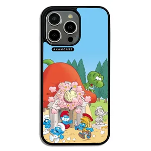 AKAM AMC-WA15PROMAX-SMURFS-6 Cover For Apple iPhone 15 Pro Max