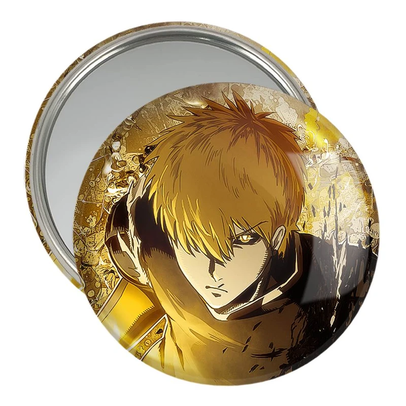 آینه جیبی خندالو مدل جنوس انیمه مرد تک مشتی One Punch Man  کد 11390
