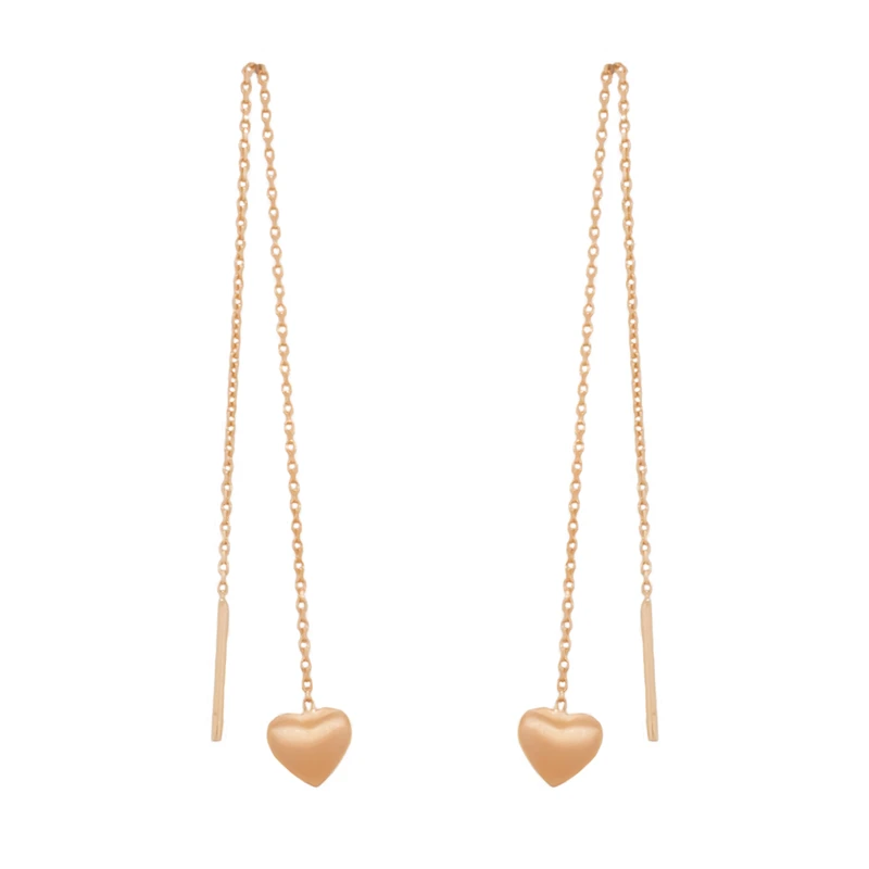 گوشواره طلا 18 عیار زنانه مدل عشق کد C0026